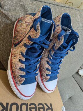 Converse All Star Lux Court Hi Tops Size 4.5 Multi Color Great Excellent Condit